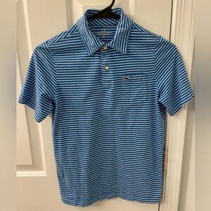 Vineyard Vines prima cotton boys polo shirt striped 12